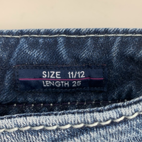 Vigoss The Chelsea Boyfriend Capri Ankle Length crop Jeans Size 11/12 Stretch - Picture 7 of 15